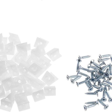 50 stk hvite plast møbelboks skuffebunn reparasjon KLB