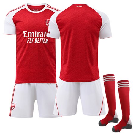 25-26 Arsenal Hjemme Barn Fotballdrakt Sett med Sokker Uten Nummer