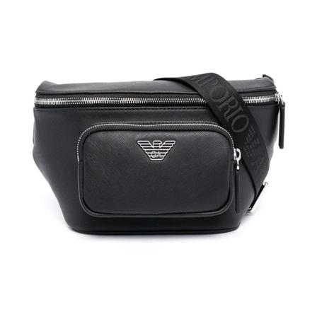 Emporio Armani, Waistbag Zwart, Heren, Maat:ONE Size,leer