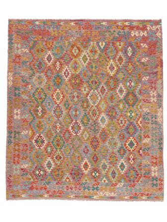 Kelim Afghan Old Style Matot Matto Itämainen Ruskea/Vihreä Isot (Villa, Afganistan)