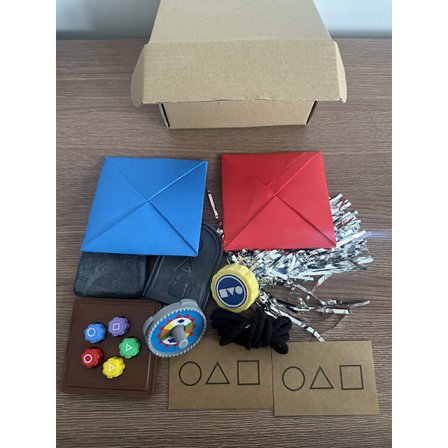 Gos- Squid Game Koreansk Folkspel Set (Koreanskt Traditionellt Spel), Koreanskt Spel, Familjespel på Resan