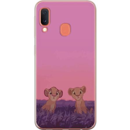 Samsung Galaxy A20e Gjennomsiktig deksel Rosa