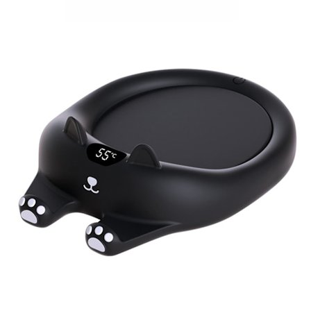 Kaffekopvarmer, Sød Kat Smart Drikkevarmer Med 3 Temperaturer, Elektrisk Kopvarmer Automatisk Afbrydelse Til Keramik Kopper Mælkeglas (FMY)