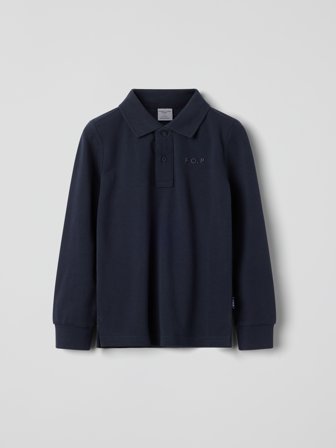 Polarn O. Pyret Långärmad pikétröja - 98 - barnkläder - blue