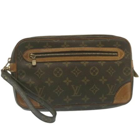 Louis Vuitton Vintage, Pre-owned Canvas Marly Dragonne Bruin, Dames, Maat:ONE Size