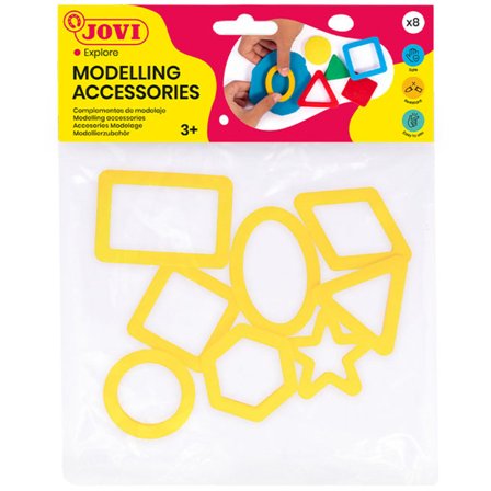 JOVI Clay moulds Geometry 8-pack (3 years+)