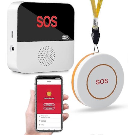 Hoitajan Hakulaite Langaton Wifi, Päivitetty Älykäs Sovellusohjaus Sairaanhoitajan Hätäapu Järjestelmä 1 Vastaanotin 1 Sos-painike