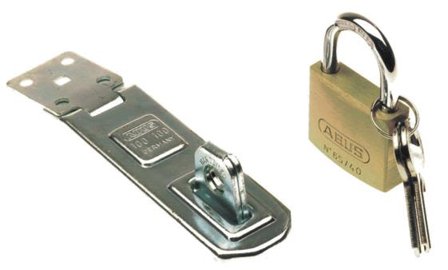 ABUS 303222 Leddhaspe med hengelås, Dør- & vindusbeslag