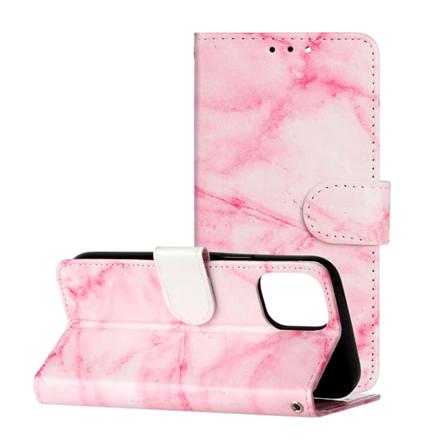 Plånboksfodral Rosa Marmor Till Iphone 12