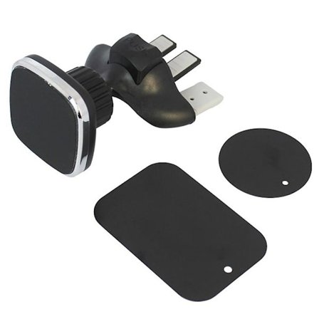 360 graders rotasjon CD-port biltelefonholder firkantet magnet CD-spor magnetisk bilholder, for mobiltelefoner og minitabletter med rask Swift-snap Te