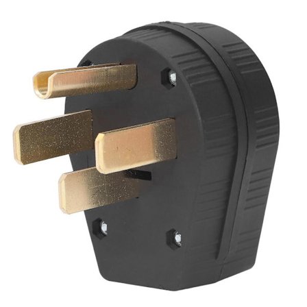 NEMA 14?50P Rak Bladvinkelkontakt 50A 125V/250V Effektuttag 4-stiftskontakt för Spis Torktumlare Generator