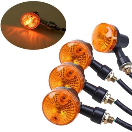 4 st motorcykelindikatorer blinkers 12V vattentät universal för GN125 motorcykel scooter quad cruiser terräng