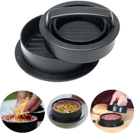 in 1 Hamburgerpresse BBQ Form Hakkebøfspresse Forskellige Størrelser Burger Maker Køkken Hakket Kød