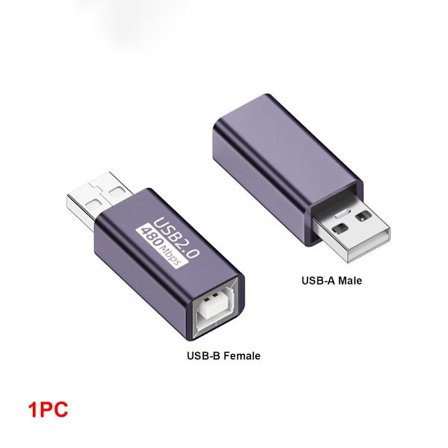 USB-B til Type-C Konverter MIDI Adapter USB-B TIL USB-A USB-B TIL