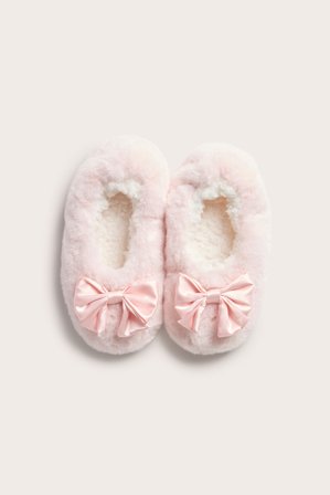 Kappahl | Kapcie z kokardą | Jasnoróżowy