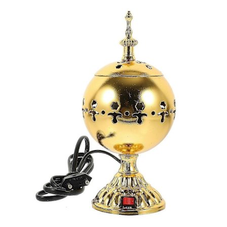 Elektrisk arabisk røgelsesbrænder, elektrisk husholdnings-røgelseskar, boligdekoration (EU-stik) [DB]