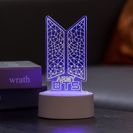 Kpop Bts Bangtan Boys 7 farger LED akryl nattlys barn sengelampe soverom hjem romdekorasjon for Army Fans gaver - Snngv