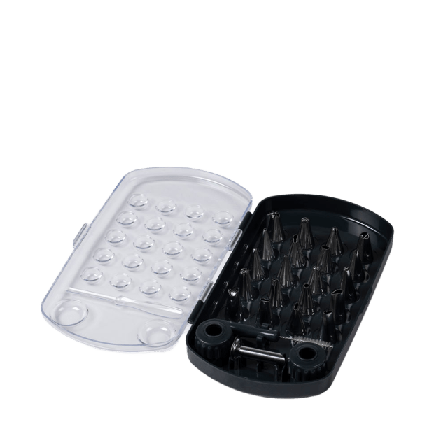 Blomsterbergs Mini Spritstyllset 24 delar Blomsterberg Baktillbehör Unisex Svart