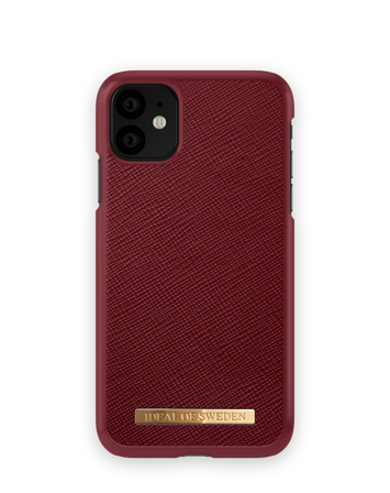 Saffiano Case iPhone 11 Burgundy, iDeal of Sweden