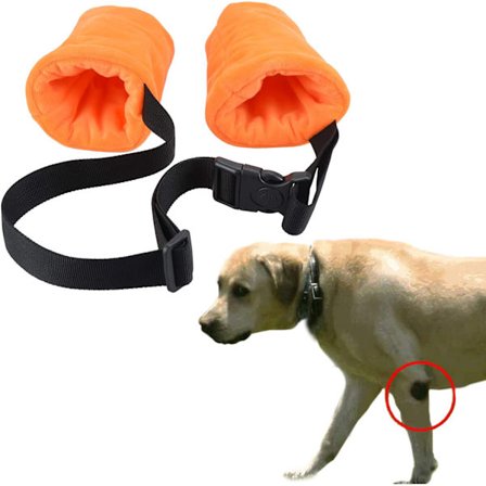 Dog Armbow Protector Fleece Armbågsärmar med bomullsdyna för hund