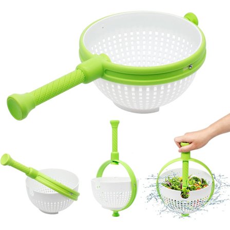 Lille Salatslynge, Hurtig og Nem Roterende Drænkurv