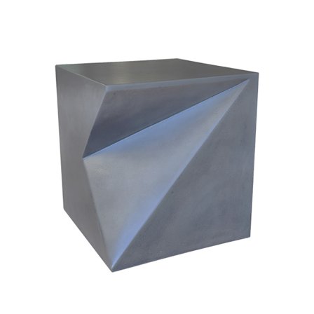 Kunstskammel i cement – ​​42x41x45 cm, geometrisk design