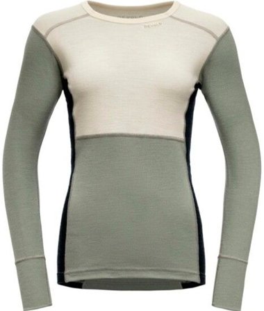 Devold Lauparen Merino 190 Shirt Woman Raw White/Fog/Ink