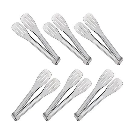 Premium rustfritt stål tang for servering av mat, buffet tang, mat tang, sølv tang, kjøkken