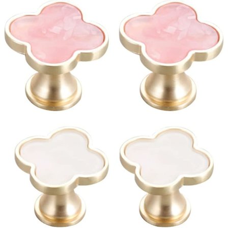 Ren handtag i ren koppar till skåp, lådor och garderobsdörrar i vintage-stil