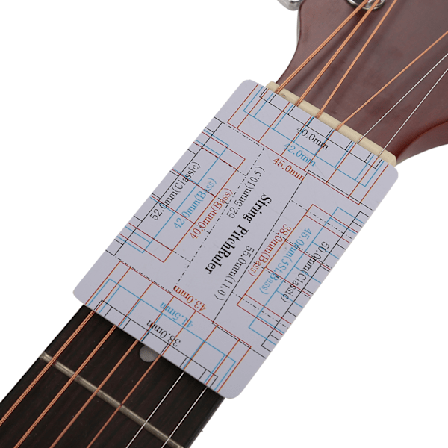 2 stk. strengeaktionsmåler lineal måleværktøjer til guitar bas instrument tilbehør