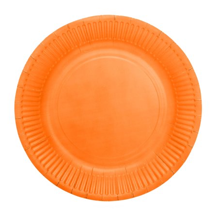 Papptallerkener Oransje 18 cm 8-pakning