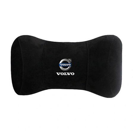 Passar Volvo Hjortkudde Nackkudde Bil Cervikal Vertebra Kudde Sits Sovkudde Bil Sovande-STORLEK: svart