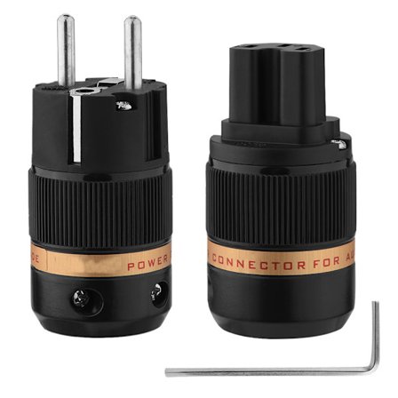 VE501s VF501S VIBORG Aluminiumhölje Ren Koppar Strömkabel IEC-kontakt