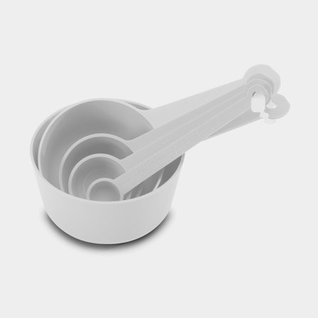 Odměrná sada Nordiska Plast, bílá, 5 dílů