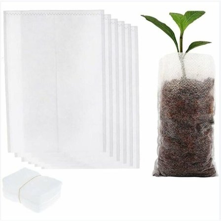 500 stk. 8x10cm Versailles Biologisk Nedbrydelig Pose til Frøplante Non-Wove