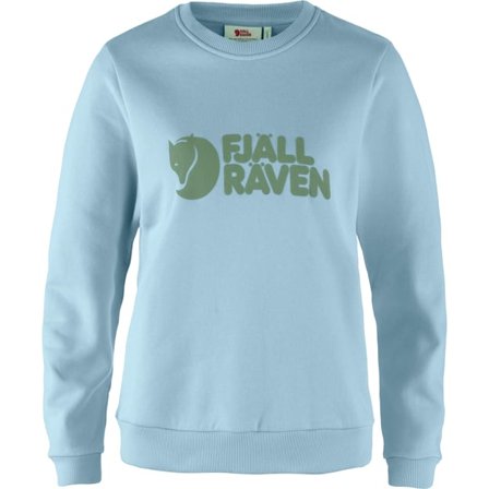 Fjällräven Logo Pull S - female - Breeze Blue-Patina Green - Pulls & knitwear