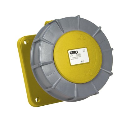Garo UIV 363-4 S Paneluttak IP67, 4-polet, 63 A Gul, 4 h, Stikkontakter & kabler