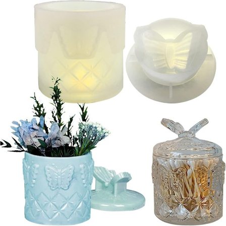 Hartsi molds silikoni silikoni molds kynttilän purkki mold