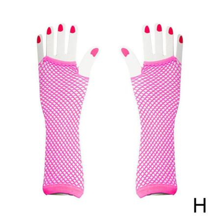 1 Par Långa Näthandskar Fingerlösa Näthandskar Arm Cuff Wa