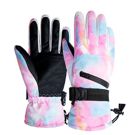Vinter Snowboard Ski Handsker PU Læder Skridsikker Touch Screen Vandtæt Motorcykel Cykling Fleece Varme Snehandsker Unisex