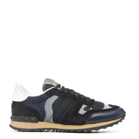 Valentino Garavani, Sneakers Blauw, Heren, Maat:44 EU,Camouflage