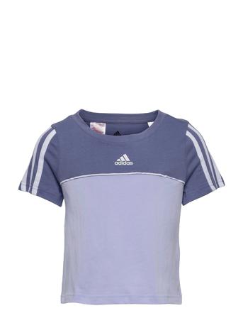 Essentials Colorblock Tee W Purple Adidas Performance