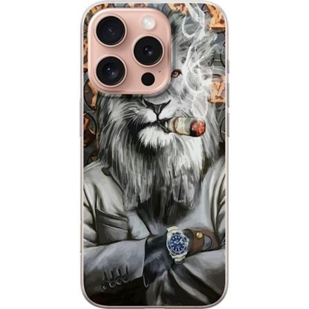 Apple iPhone 16 Pro Läpinäkyvä kuori Rökande Lejon