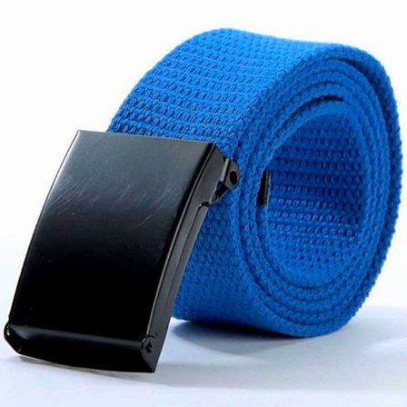 Bälte blått canvas