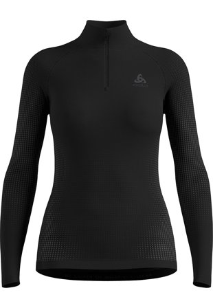 Odlo Top Turtle Neck L/S Half Zip Black XL, Tøj & Bolig, Vintertøj, Skiundertøj