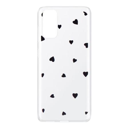 Usync Samsung Galaxy S20 Skal - Hjärtan Transparent