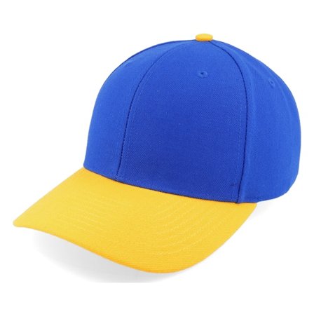Richardson - Blå adjustable Keps - 514 Combination Royal/Gold Adjustable @ Hatstore