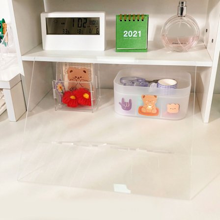 Klar akryl bokstativ Multipurpose Stabil akryl bokdisplay staffeli for visning av bøker Bilder Album Gjennomsiktig