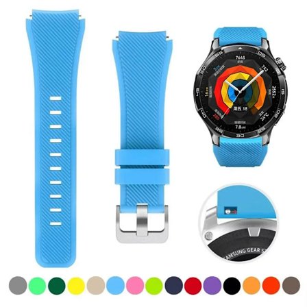 22mm Silikonarmband kompatibelt med Huawei Watch GT5 4/3/GT5 Pro 46mm Amazfit GTR 47mm Mjukt Armbandsbälte kompatibelt med Amazfit Pace Stratos 2 2s 