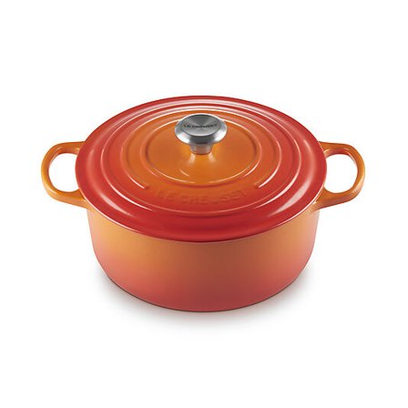 LE CREUSET Signature støpejern rund gryte 26cm Volcanic